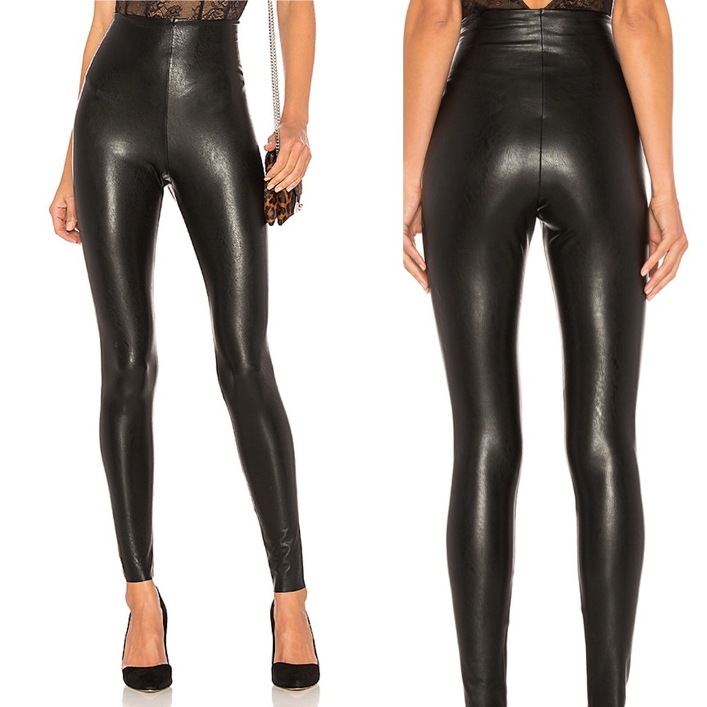 Control Faux Leather Legging